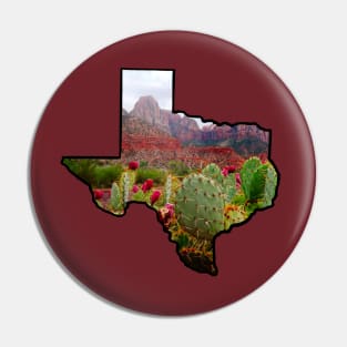 Prickly Pear State Pin