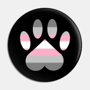 Demigirl Pride Paw Pin