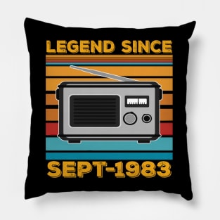 Legend Since 1983 Birthday 40th Sept Pillow