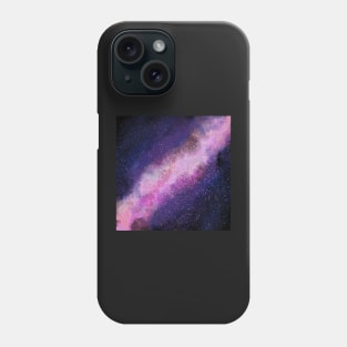 Purple Watercolour Galaxy Phone Case