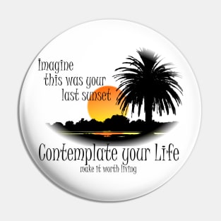 Contemplate Life Pin