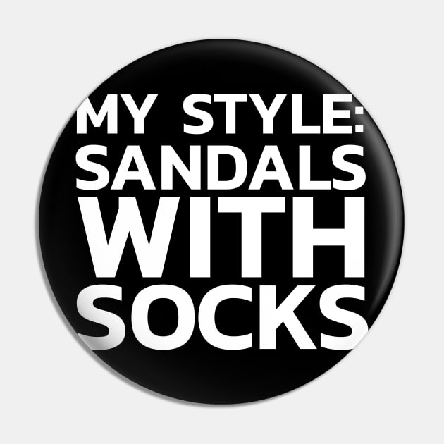 Sandals with Socks Pin by prinny