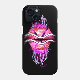 Aquarius Zodiac - Pink Abstract Phone Case