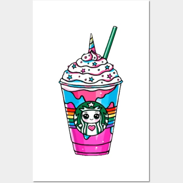Unicorn Starbucks Sticker - Starbucks - Posters and Art Prints
