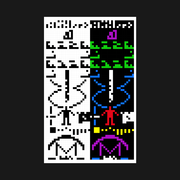 The Arecibo Message Colour by Rupert Russell