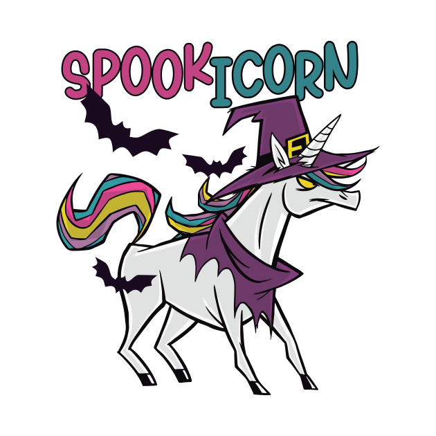 Spookicorn | Unicorn Witch Halloween by SLAG_Creative