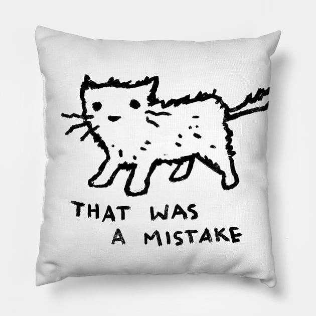 Well, That Was a Mistake! Pillow by FoxShiver