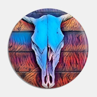 Cow skull Pin