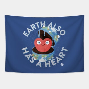 Earth also has a heart Tapestry