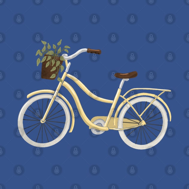 Yellow Cruiser Bike by meadowstudioandco