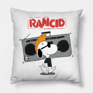 Rancid band merch - radio funny cartoon design Pillow