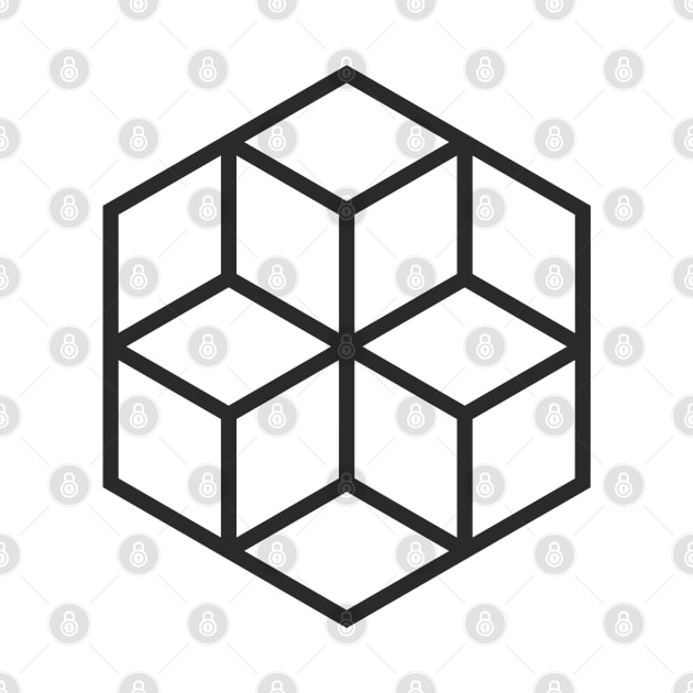 q-bert pattern cube box by goatboyjr
