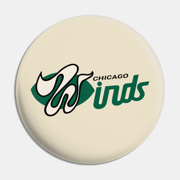 DEFUNCT - Chicago Winds Football Pin by LocalZonly