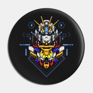 Custom Gundam Illustration Pin