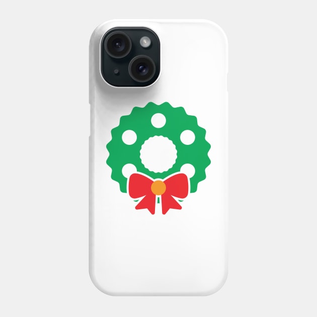 Christmas Wreath Phone Case by IconTees