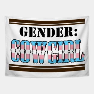 Gender: COWGIRL - Trans Colors Tapestry