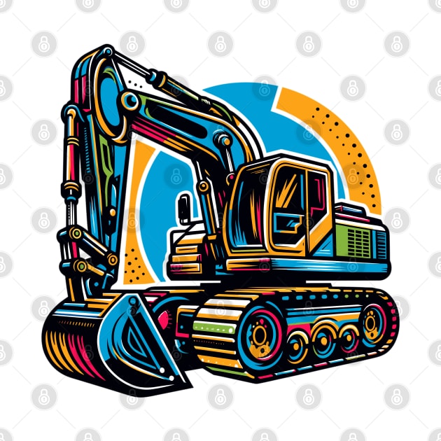 Excavator by Vehicles-Art