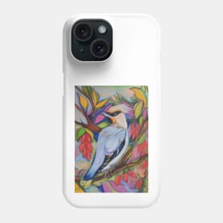 Waxwing and Barberry Phone Case