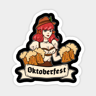 Oktoberfest Girl - For Beer Lovers Magnet