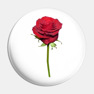 Red Rose Pin