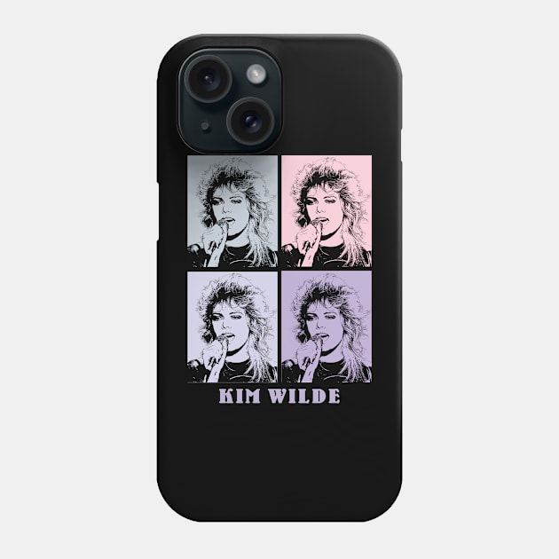 Kim WildE Song 80s Pop Art Phone Case by KERIKIL