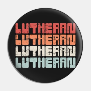 LUTHERAN | Vintage 70s Text Pin