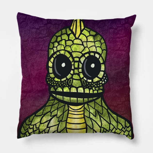 Sleestak Land of the Lost Pillow by chawlie