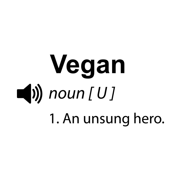 Funny vegan definition - Women Men Kids Sticker by Thevegansociety