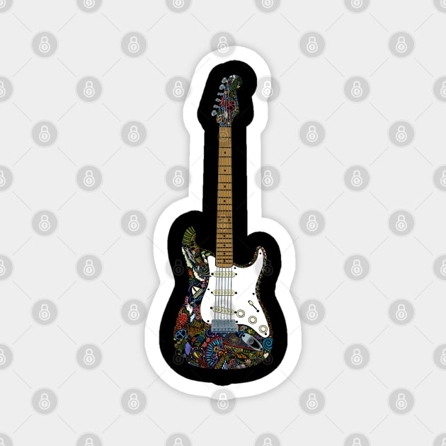 Eric’s Strato Guitar in Full Colour Magnet by BullShirtCo