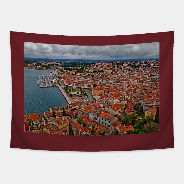 Looking at Rovinj. Croatia Tapestry by vadim19