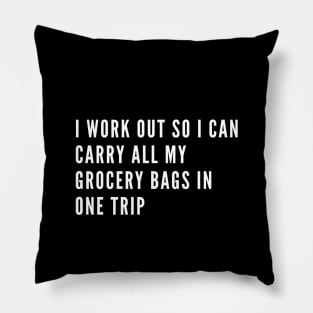 funny gym humor Pillow