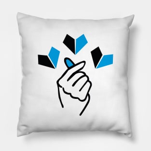 Korean heart symbol from Kpop culture Pillow