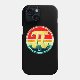 PI Day Retro Sunset Design Phone Case