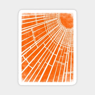 Sunlight Van Gogh geometric art wear out vintage look Magnet