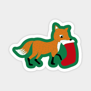 Festive as Fox Magnet