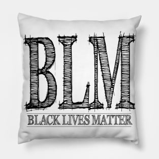 Black Lives Matter Black Pillow