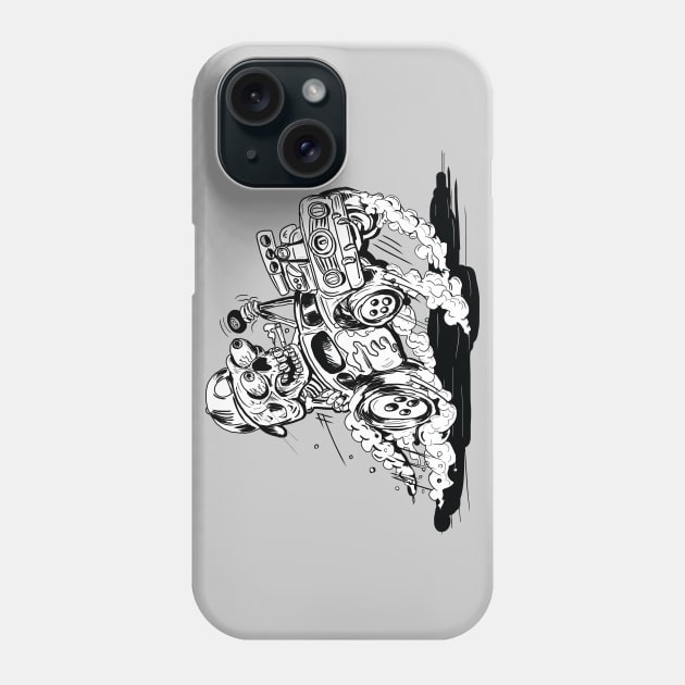 Coffin Dodger Hot Rod Ride Phone Case by silentrob668