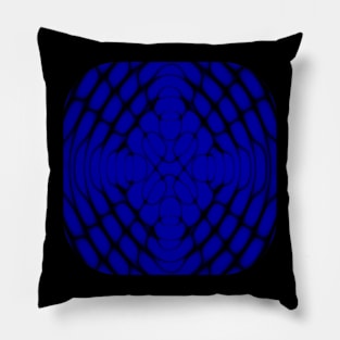 Elliptical Blue Pillow