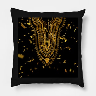 Wakandan Dashiki Gold Festive Pillow