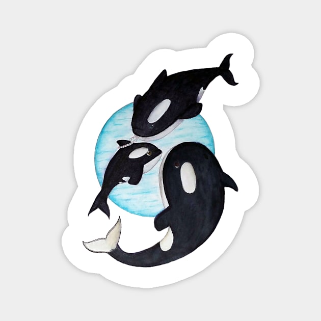 Save the Orcas! Magnet by sherlawkwardfox