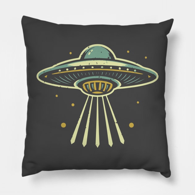 Alien Abduction Day – March Pillow by irfankokabi