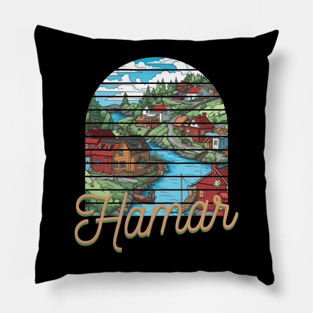 Hamar - Norwegian Pillow by letrirs