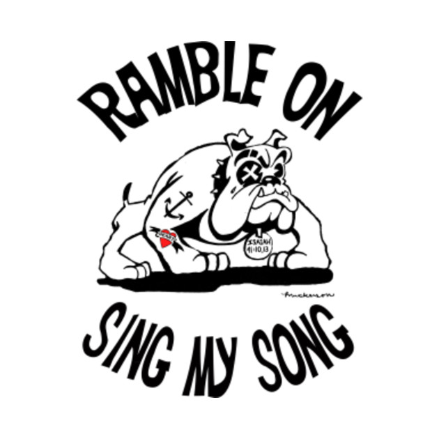 Ramble On Traditional Tattoo T Shirt TeePublic