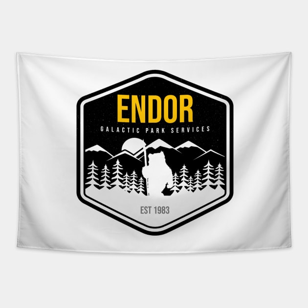 Endor Galactic Park Services Tapestry by LeesaMay