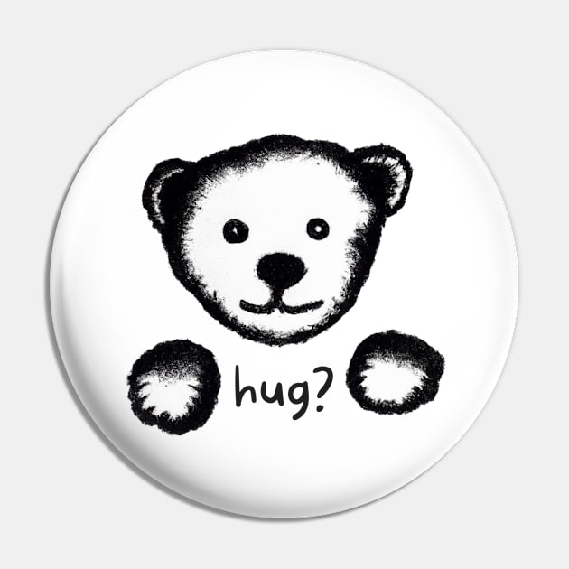 Teddy bear needs a hug Pin by CBE Shop