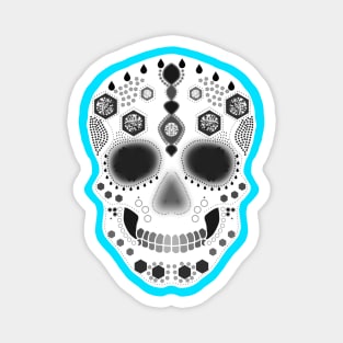 Blue Sugar Skull Magnet