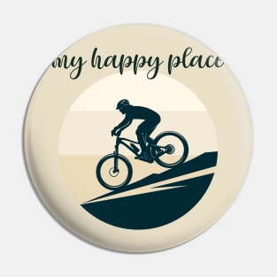 Biking Is My Happy Place Pin