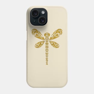 Dragonfly Totem Tattoo Art Opulent Art Deco Style Phone Case