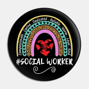 Social Worker Rainbow Social Worker Appreciation Pin