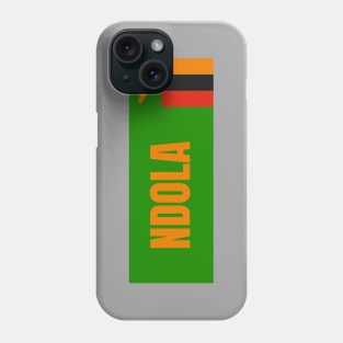 Ndola City in Zambia Flag Phone Case